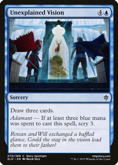 Unexplained Vision Throne of Eldraine Magic card