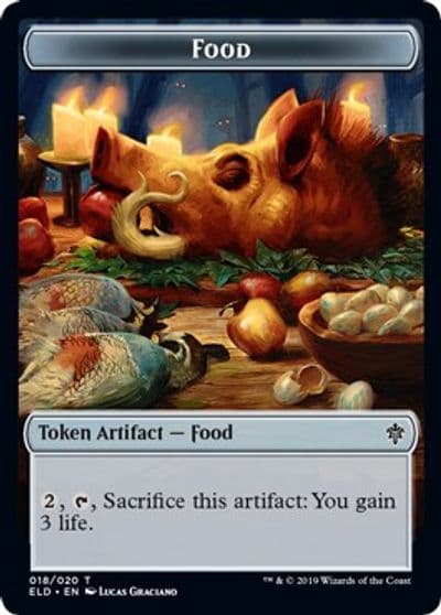 Food Token 018 Throne of Eldraine Magic card