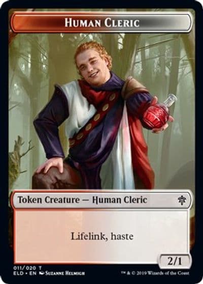 Human Cleric Token Throne of Eldraine Magic card