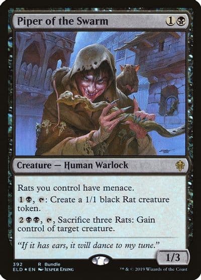 Piper of the Swarm ELD Bundle Unique and Miscellaneous Promos Magic card