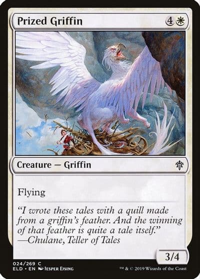 Prized Griffin Throne of Eldraine Magic card