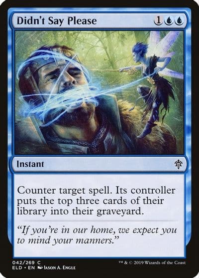Didnt Say Please Throne of Eldraine Magic card