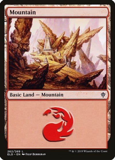 Mountain 262 Throne of Eldraine Magic card