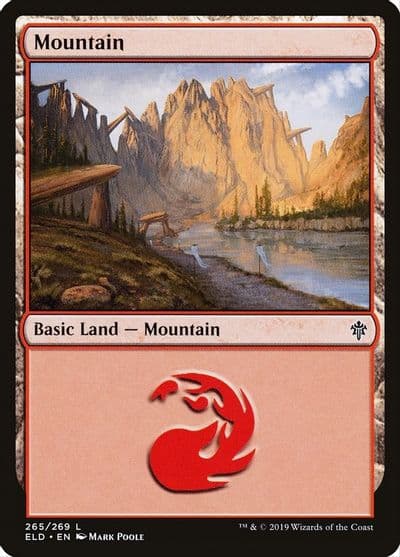 Mountain 265 Throne of Eldraine Magic card