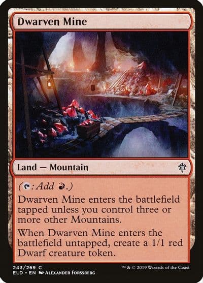 Dwarven Mine Throne of Eldraine Magic card
