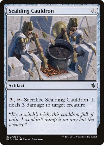 Scalding Cauldron Throne of Eldraine Magic card