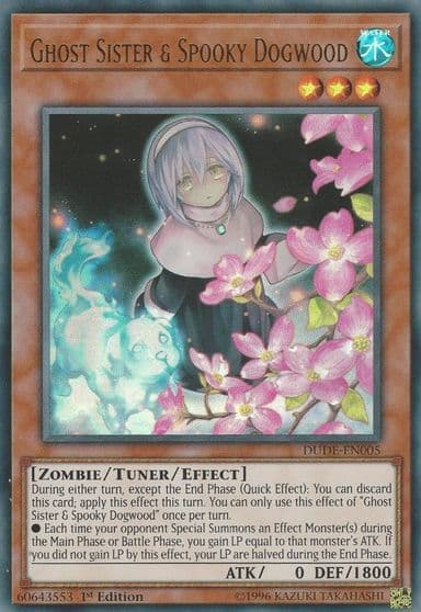 Ghost Sister and Spooky Dogwood Duel Devastator Yu-Gi-Oh! card