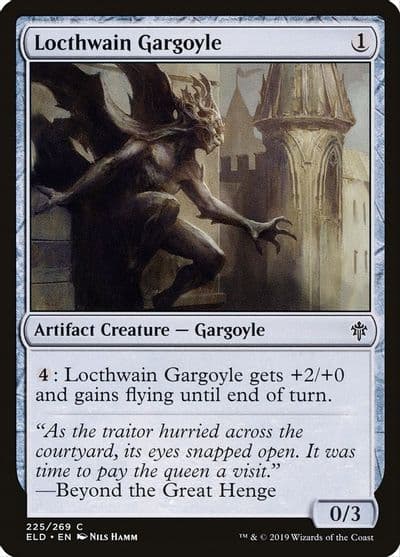 Locthwain Gargoyle Throne of Eldraine Magic card