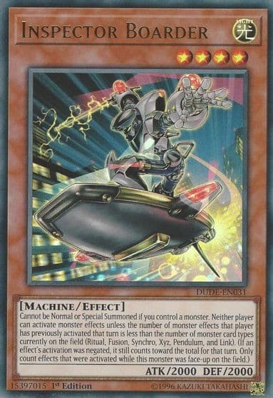 Inspector Boarder Duel Devastator Yu-Gi-Oh! card