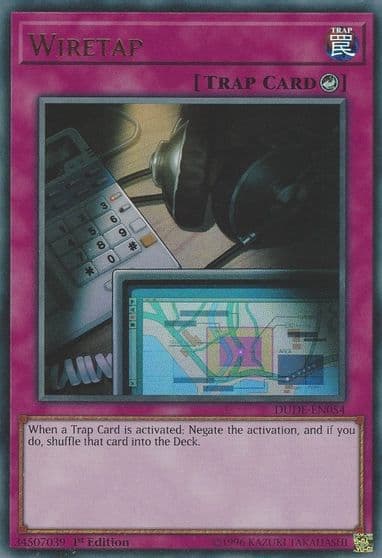 Wiretap Duel Devastator Yu-Gi-Oh! card