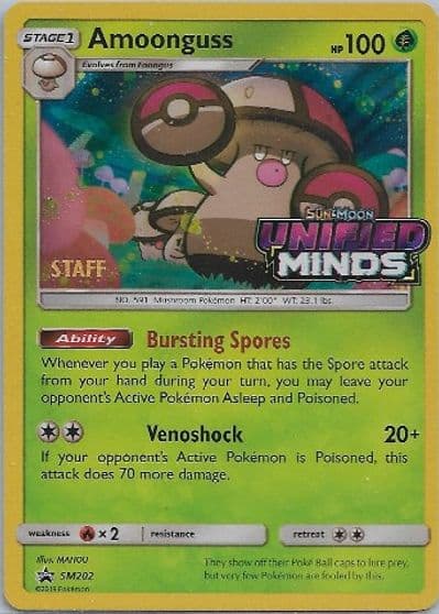 Amoonguss - SM202 (Prerelease) [Staff] SM Promos Pokemon card