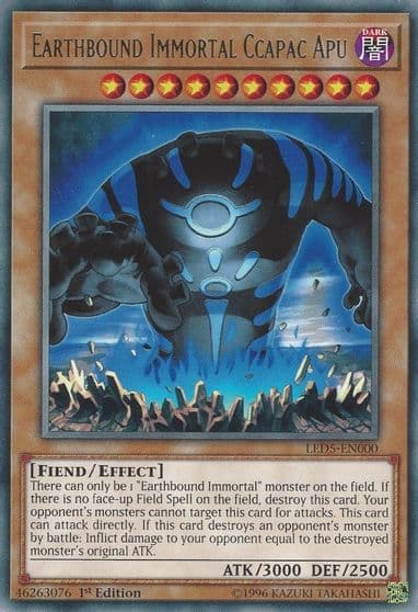 Earthbound Immortal Ccapac Apu Legendary Duelists: Immortal Destiny Yu-Gi-Oh! card