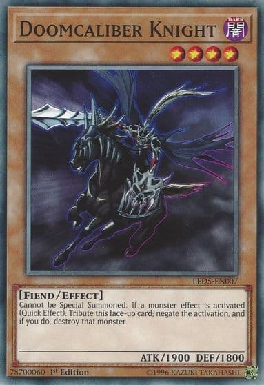 Doomcaliber Knight Legendary Duelists: Immortal Destiny Yu-Gi-Oh! card