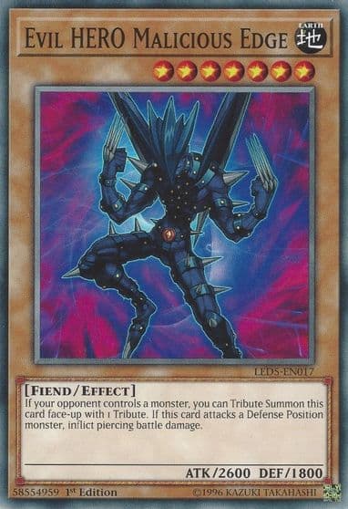 Evil HERO Malicious Edge Legendary Duelists: Immortal Destiny Yu-Gi-Oh! card
