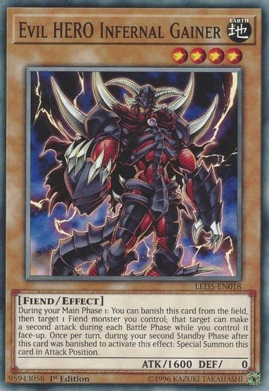 Evil HERO Infernal Gainer Legendary Duelists: Immortal Destiny Yu-Gi-Oh! card