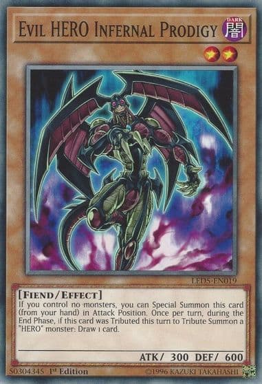 Evil HERO Infernal Prodigy Legendary Duelists: Immortal Destiny Yu-Gi-Oh! card