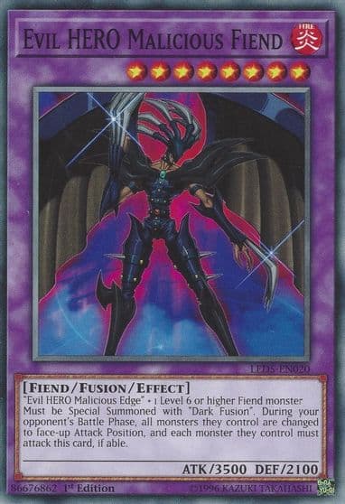 Evil HERO Malicious Fiend Legendary Duelists: Immortal Destiny Yu-Gi-Oh! card