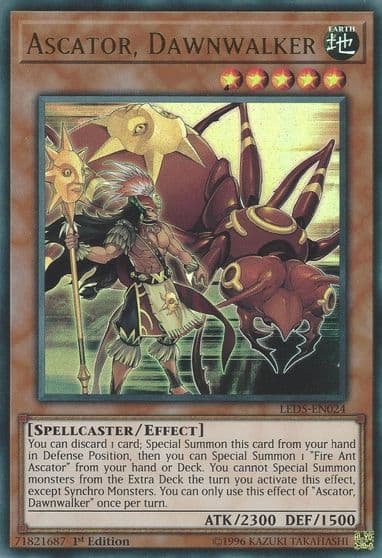 Ascator Dawnwalker Legendary Duelists: Immortal Destiny Yu-Gi-Oh! card