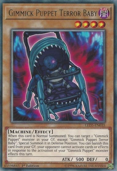 Gimmick Puppet Terror Baby Legendary Duelists: Immortal Destiny Yu-Gi-Oh! card