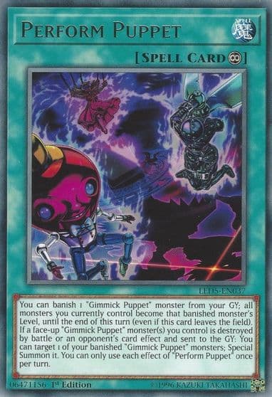 Perform Puppet Legendary Duelists: Immortal Destiny Yu-Gi-Oh! card
