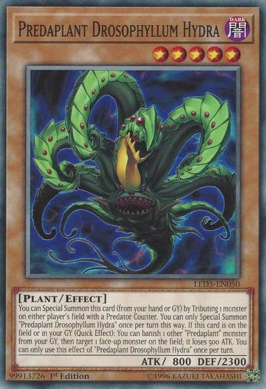 Predaplant Drosophyllum Hydra Legendary Duelists: Immortal Destiny Yu-Gi-Oh! card