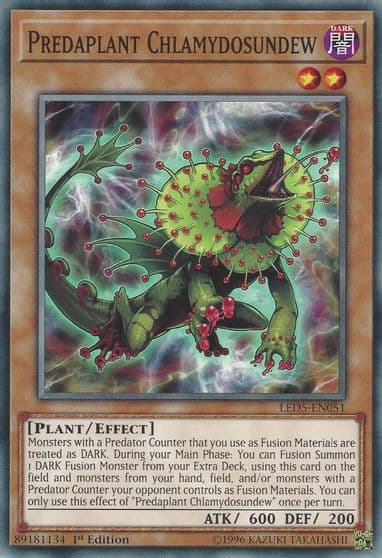 Predaplant Chlamydosundew Legendary Duelists: Immortal Destiny Yu-Gi-Oh! card
