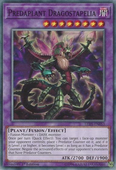 Predaplant Dragostapelia Legendary Duelists: Immortal Destiny Yu-Gi-Oh! card