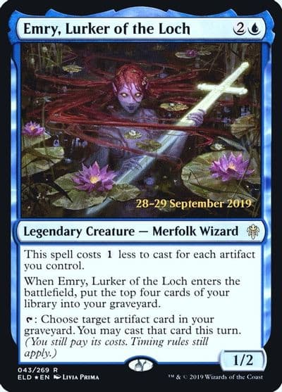 Emry Lurker of the Loch Prerelease Cards Magic card