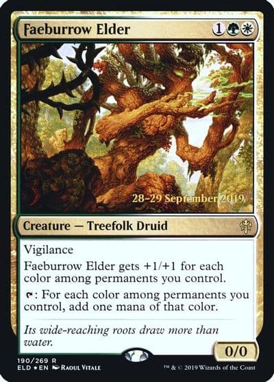 Faeburrow Elder Prerelease Cards Magic card