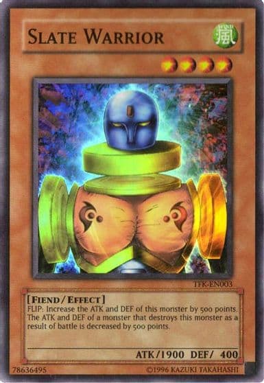 Slate Warrior TFK EN003 The Falsebound Kingdom Yu-Gi-Oh! card