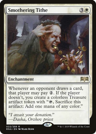 Smothering Tithe Promo Pack: Throne of Eldraine Magic card
