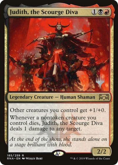 Judith the Scourge Diva Promo Pack: Throne of Eldraine Magic card