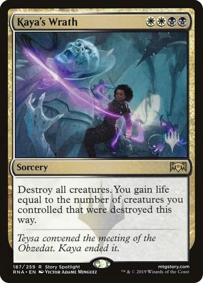 Kayas Wrath Promo Pack: Throne of Eldraine Magic card