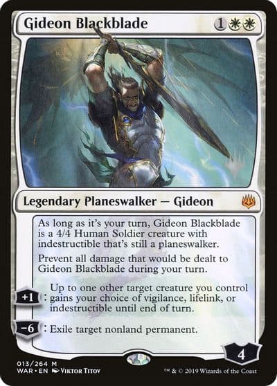 Gideon Blackblade Promo Pack: Throne of Eldraine Magic card