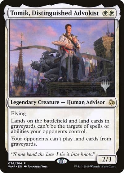 Tomik Distinguished Advokist Promo Pack: Throne of Eldraine Magic card