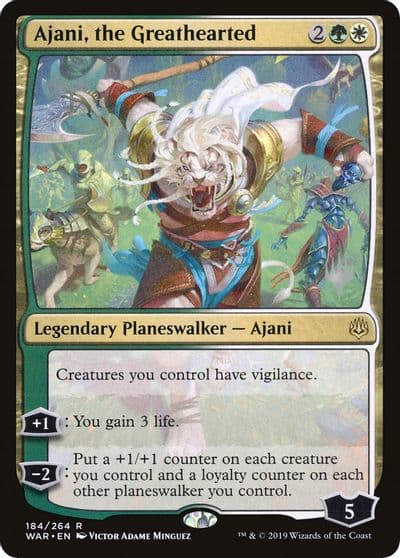 Ajani the Greathearted Promo Pack: Throne of Eldraine Magic card