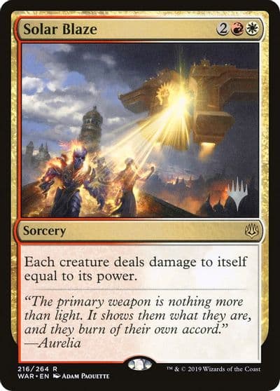 Solar Blaze Promo Pack: Throne of Eldraine Magic card