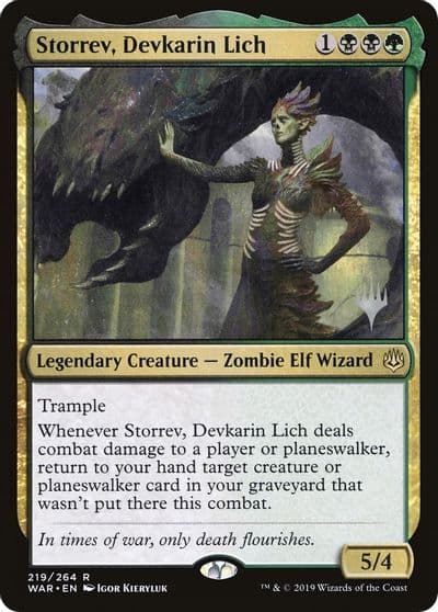 Storrev Devkarin Lich Promo Pack: Throne of Eldraine Magic card
