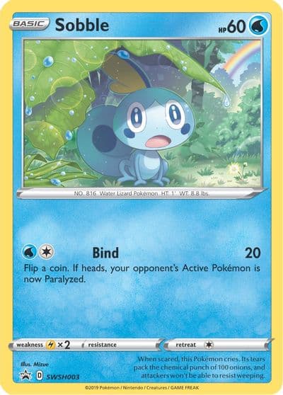 Sobble First Partner Pack Pokemon card