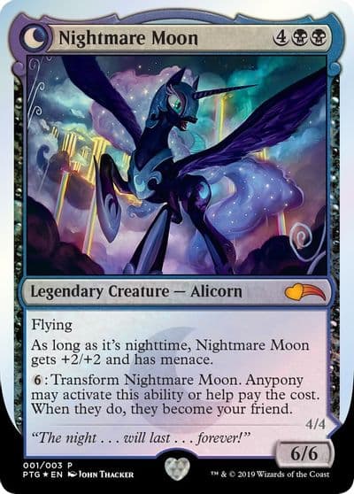 Nightmare Moon Princess Luna Ponies: The Galloping Magic card