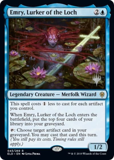 Emry Lurker of the Loch Promo Pack: Throne of Eldraine Magic card