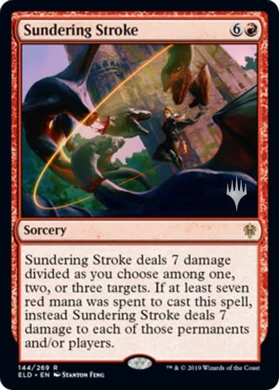 Sundering Stroke Promo Pack: Throne of Eldraine Magic card