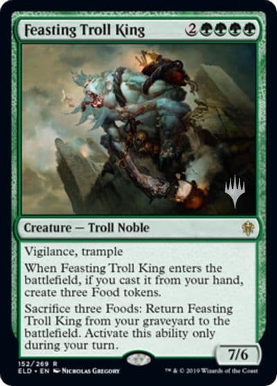 Feasting Troll King Promo Pack: Throne of Eldraine Magic card