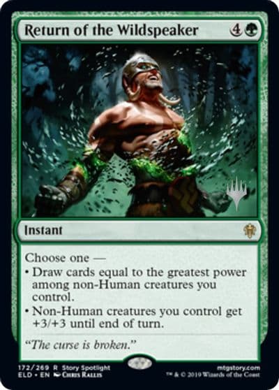 Return of the Wildspeaker Promo Pack: Throne of Eldraine Magic card