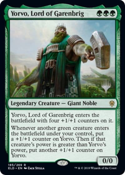Yorvo Lord of Garenbrig Promo Pack: Throne of Eldraine Magic card