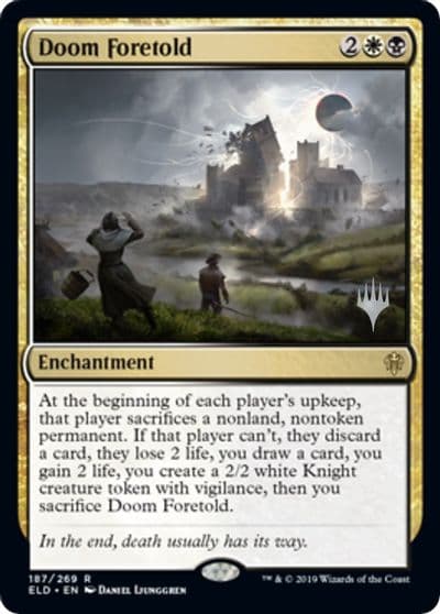 Doom Foretold Promo Pack: Throne of Eldraine Magic card