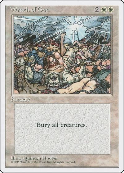 Wrath of God Fourth Edition Magic card