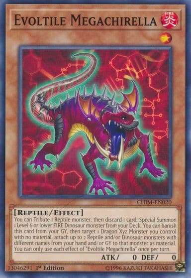 Evoltile Megachirella Chaos Impact Yu-Gi-Oh! card