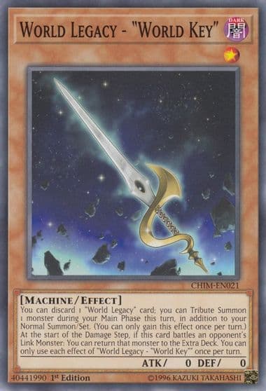 World Legacy World Key Chaos Impact Yu-Gi-Oh! card
