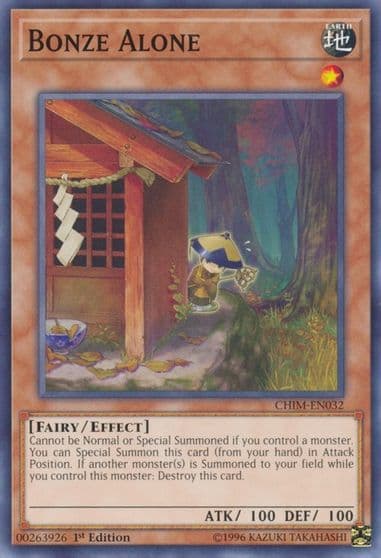 Bonze Alone Chaos Impact Yu-Gi-Oh! card